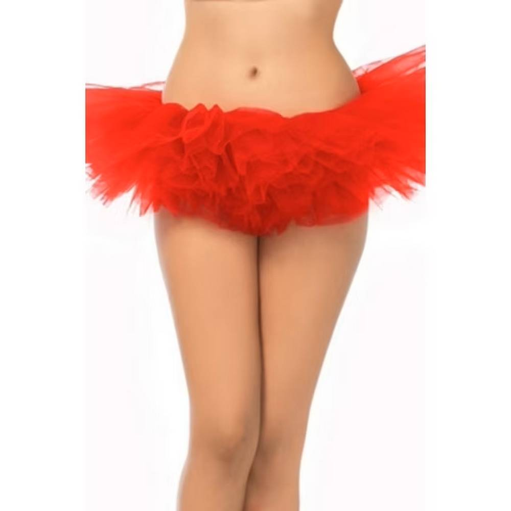 Mini Layered Tulle Tutu Skirt Red