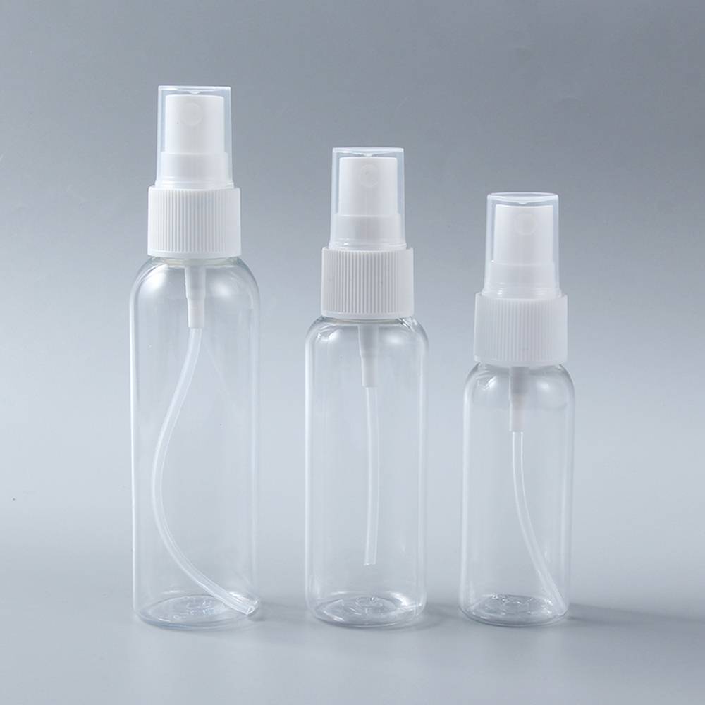 Transparent spray bottle