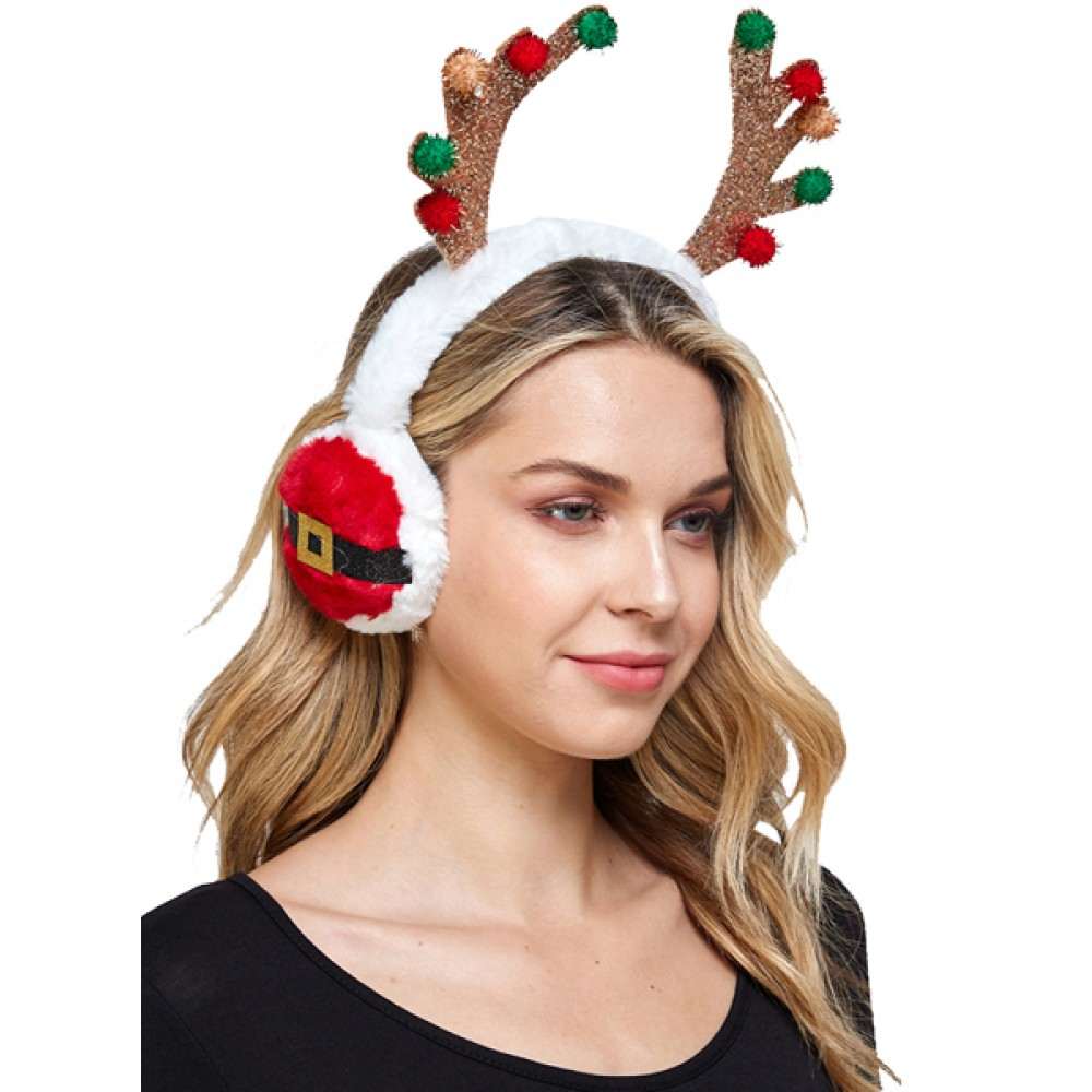 Christmas earmuffs reindeer headband