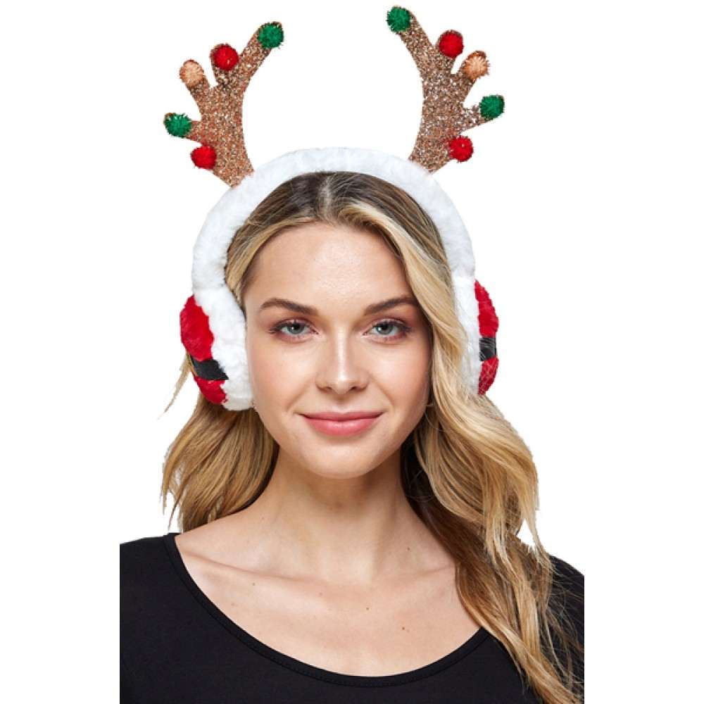 Christmas earmuffs reindeer headband